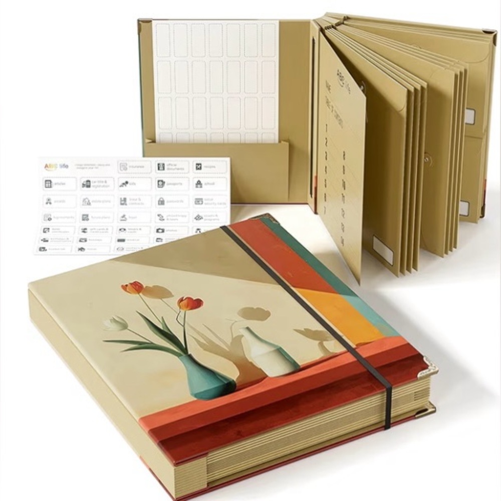 Document Organizer File Book For Papers Letter, Photos